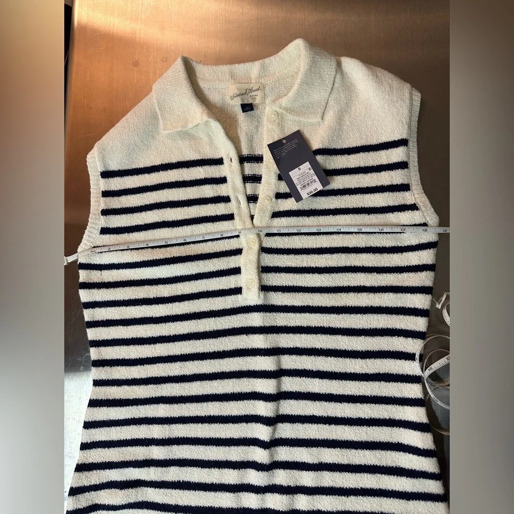 Universal Thread Navy and White Striped sweater Dress‎